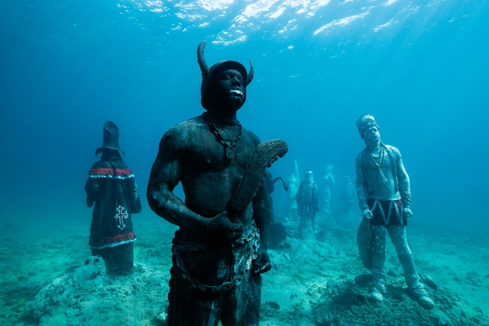 Coral Carnival, Moliniere Underwater Sculpture Park, Grenada. 2023 Jason deCaires Taylor